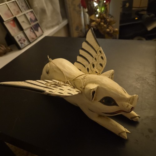 Antique very unique flying pig - very,