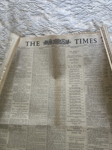 The times newspaper - the, thursday