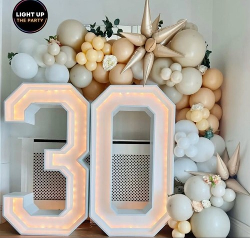 Marquee numbers 4ft light - 4ft, light-up