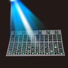 120X Rocker Label Circuit Panel Boat Marine Instrument Switch Luminous Sticker