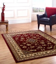 NEW SMALL MEDIUM EXTRA LARGE SOFT QUALITY BRIGHT DARK RED RUGS (CHEAP MATS SALE)