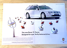 ROVER 75 TOURER ESTATE - FRAMEABLE COLLECTIBLE ORIGINAL CLASSIC CAR ADVERT
