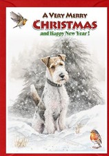 Wire Fox Terrier Dog Christmas