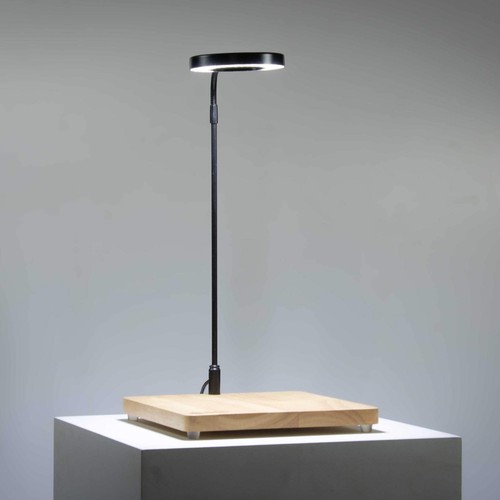 Wooden display board with - display, led
