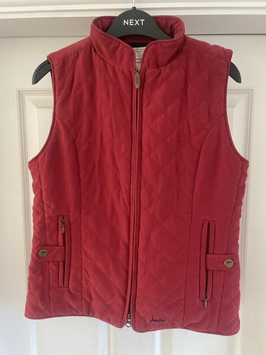 Womans joules red gilet - womans', size