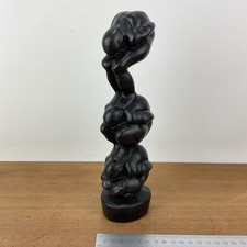 Triple Yogi Men Weeping Buddha Statue Carved Wood