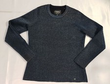 SUPERDRY SIZE S 8UK WOMENS GIRLS METALLIC GLITTER SWEATER PULLOVER JUMPER LADIES