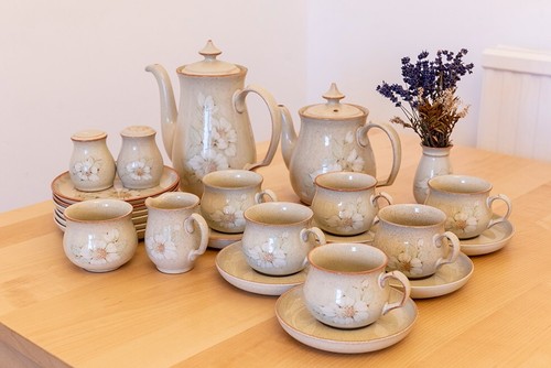Denby daybreak tea coffee - denby, set