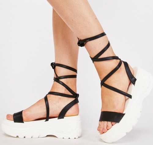 Womens black white tie up - womens, /