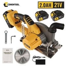 Cordless Circular Saw with 2Ah Lithium-Ion Battery 6900RPM with Heavy Duty 1100W