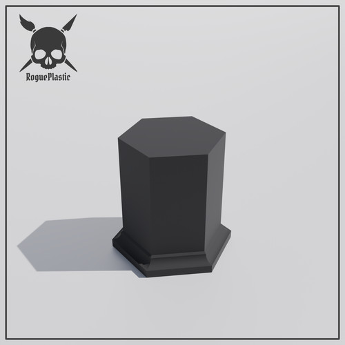 Hexagon base elevated - base, display