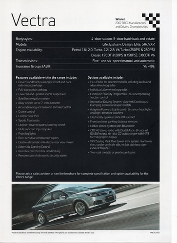 Vauxhall vectra showroom - c,