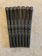 Callaway Golf Grips x 7 inc Tape & Fitting Instructions  Colour BLACK NEW