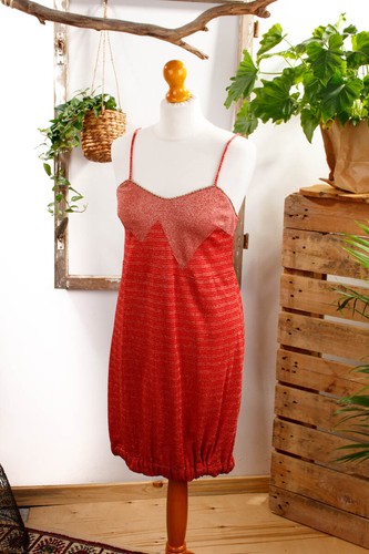 Vintage charleston dress red - vintage,