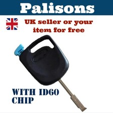 fits FORD TRANSIT FIESTA MONDEO FOCUS TIBBE TRANSPONDER KEY + ID60 CHIP