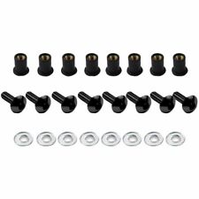 KIT OF 8 BLACK ANODIZED