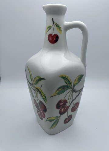 Genuine majolica bottle red - bottle,