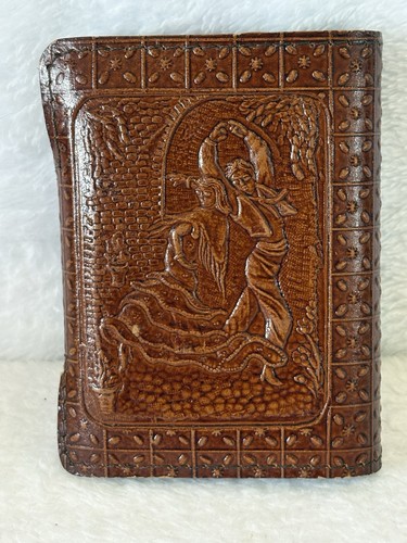 Tooled leather playing cards - tooled,
