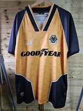 Rare Original Wolverhampton Wanderers Wolves 1996/1998 Home Shirt M PUMA VGC