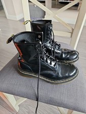 Dr. Martens  Ladies Doc Boots Size 5 Black Patent.