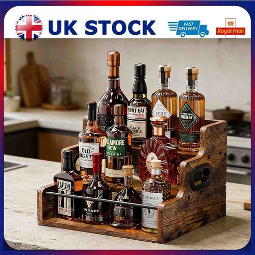Tier wooden liquor - tier, bottle