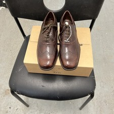 Saxone Made In Britain Mens Vintage Brogue Shoes Size 7