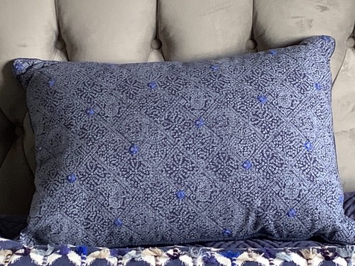Monsoon cushion blue - , batik