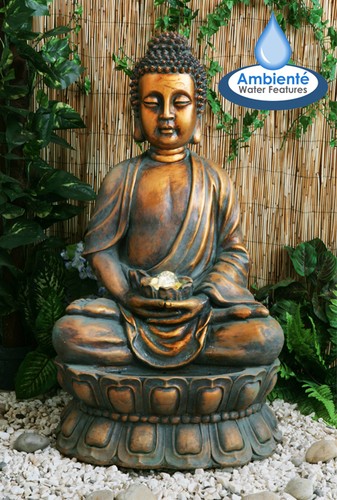 Buddha water feature - water, sculpture