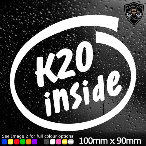 K20 inside car sticker - k20,