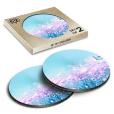 2 x Boxed Round Coasters -