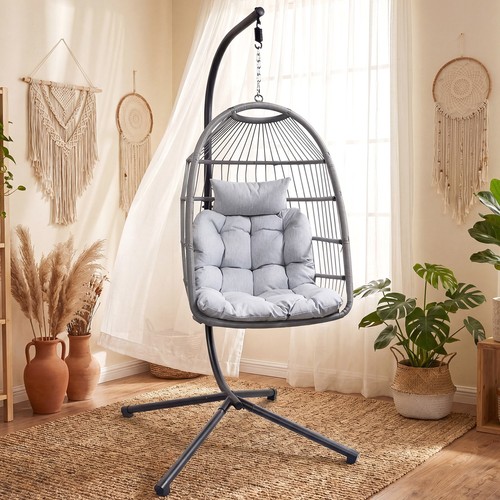 Hanging egg chair with stand - egg,