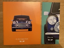 MINI CLASSIC RANGE BROCHURE 1996 & PRICE LIST OCT 1996. EXC