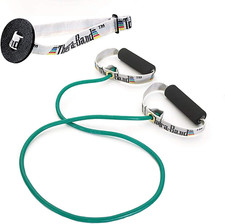 THERABAND Professional Latex Resistance Tubing with Soft Handles for Exercise, P