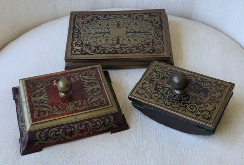 Antique french boulle three - antique,