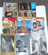 7 Various Men's Unisex Jumper Cardigan Knitting Patterns Weldons Patons&Baldwins
