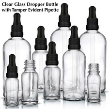 Clear glass dropper - clear,