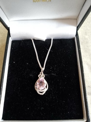 Morganite pendant - morganite,