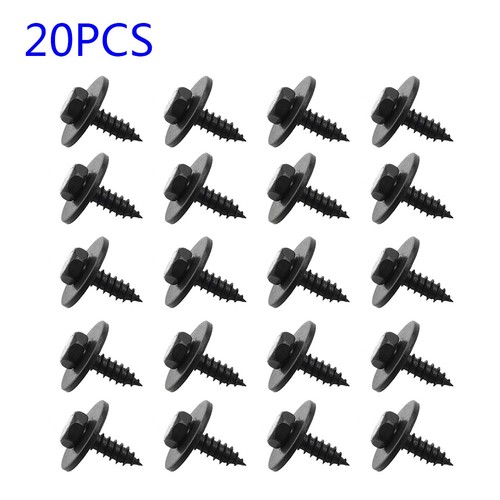 20x retainer clips - hex, head