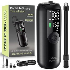 Woowind LP1 Tyre Inflator Air Compressor 150 PSI, Bike Pump, Auto Cut Off