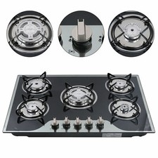 5 Burner Gas Stove Cast Iron Gas Hob Burner Cooker LPG NG gas Hob Cooktop SALE
