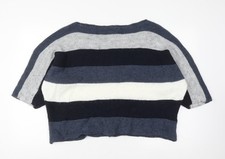 LV CLOTHING Women's Multicoloured Striped Pullover XL