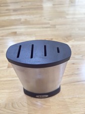 Global Yoshikin Stainless Steel Knife Block – 4 Slot – Made in Japan