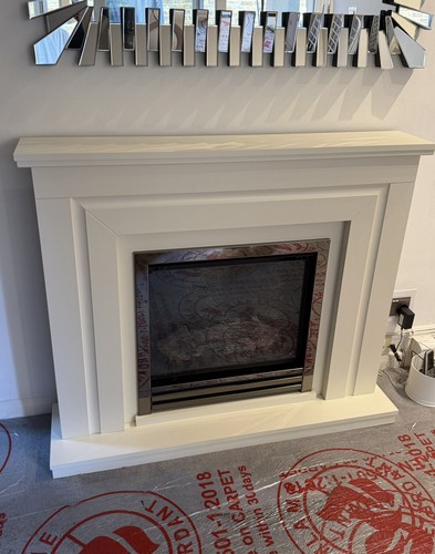 Modern electric fireplace with - modern,