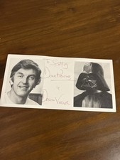 VINTAGE Signed Photo Star Wars Dave Prowse "Darth Vader" Autograph Photo Card