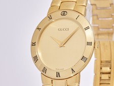 Gucci 3300 2 Mens Watch Gold