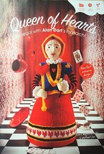 KNITTING PATTERN Alan Dart Queen of hearts monarch toy flower doll 35cm tall DK
