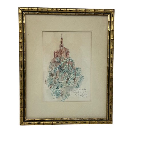 Original signed watercolor