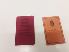 vintage (1950's) heavy locomotive  driving licence - Low Perth number & Tayside