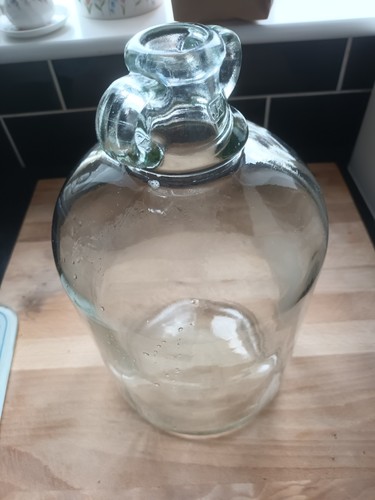 Demijohn clear glass - demijohn, bottle