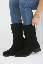 Mid Wide Calf Boots Womens